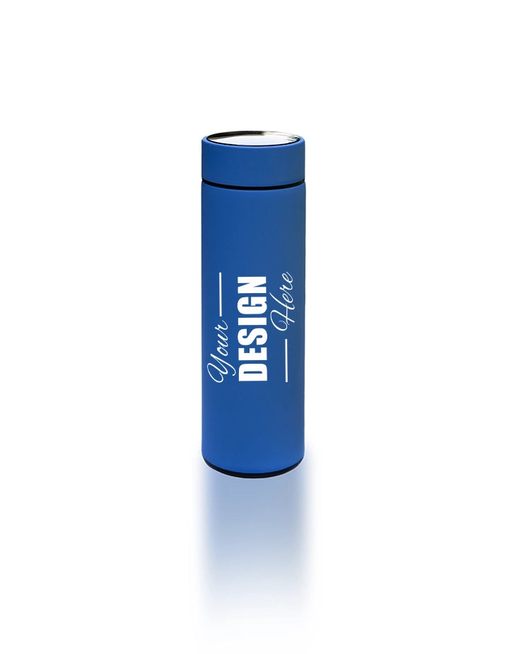 LED Temperature Display Water Bottle – Hot & Cold Flask – 500ml Smart Thermos with Touch Sensor – Navy Blue